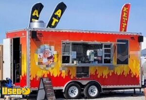 Turnkey - 2024 8' x 18' Kitchen Food Concession Trailer with Fire Suppression System