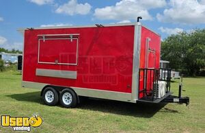 NEW - 2026 8' x 16' Kitchen Food Trailer with Fire Suppression w/ HCD Insignia