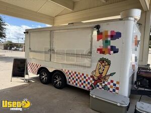 2017 8' x 16' Lark Kitchen Food Concession Trailer with Fire Suppression System