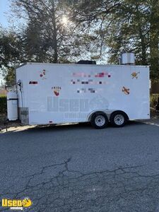 2022 7' x 16' Kitchen Food Concession Trailer with Pro Fire System