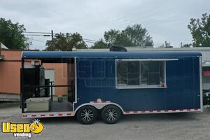Lightly Used 2021 Cargo Craft 8' x 24' Barbecue Concession Trailer with Porch