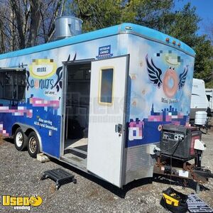 2011 8' x 18' Lil Orbits Mini Donuts, Smoothie & Coffee Concession Trailer w/ Bathroom