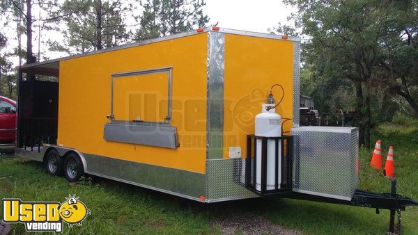 2017 - 8' x 22' BBQ Concession Trailer with Porch