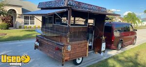 Used - 7' x 10' Custom-Built Tiki Hut Concession Trailer