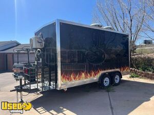 2021 - 8' x 16' Food Concession Trailer | Mobile Kitchen Unit with Pro-Fire