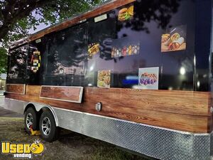 2022 8.5' x 22' Kitchen Food Concession Trailer with Fire Suppression & Enclosed Porch