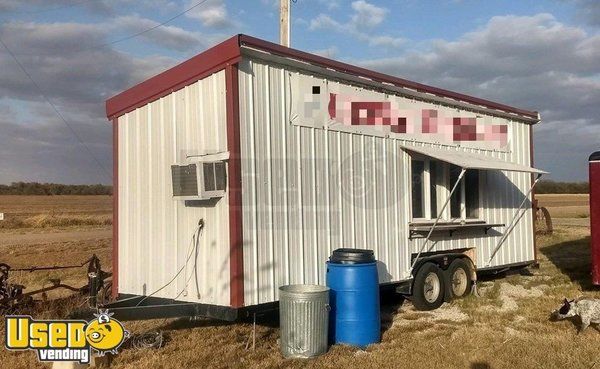 Very Clean 2016 7' x 24' Homebuilt Food Concession Trailer Condition