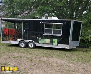 Well Equipped - 2017 22' Barbecue Food Trailer with Porch