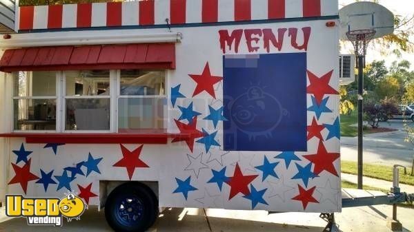 7' x 13.5' Shaved Ice / Food Concession Trailer