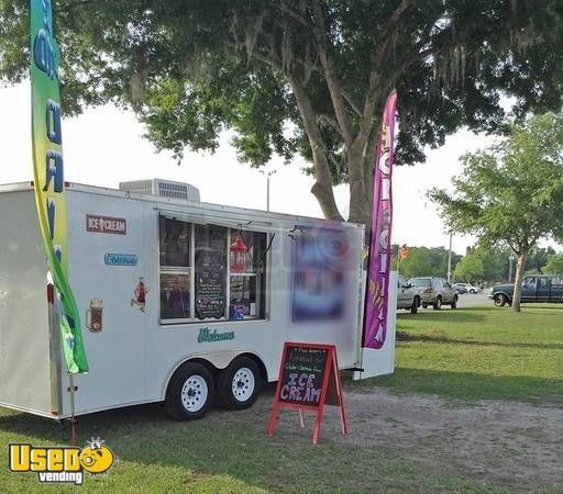 2014 - 8.5' x 18' Freedom Ice Cream Concession Trailer