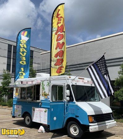 Turnkey Ready Chevrolet 3500 Step Van Shaved Ice Truck / Used Snowball Stand