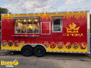 2025 8.5' x 18' Kitchen Food Concession Trailer with Pro Fire System