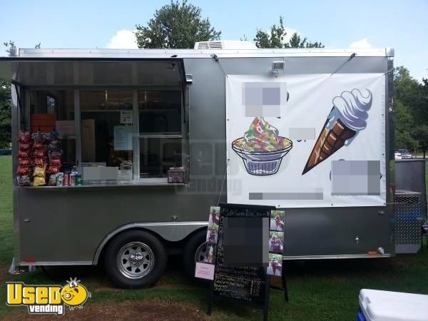 2015- 7'x 14' Ice Cream Soft Serve Concession Trailer