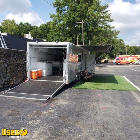 2019 8.5' x 28' Catering Food Concession Trailer w/ Pro Fire Suppression