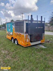 2009 - 8.5' x 16' Mobile Barbecue Food Concession Trailer