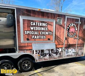 LIKE NEW 2012 - 7' x 20' Barbecue Concession Trailer with Southern Pride Smoker