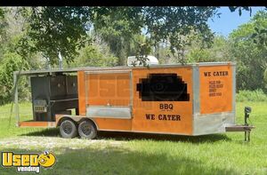 2014 24' Freedom Barbecue Food Concession Vending Trailer with Porch and Smoker