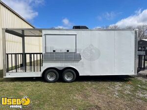 2022 Freedom 18' Like-New Kitchen Concession Trailer with Porch and Warranty