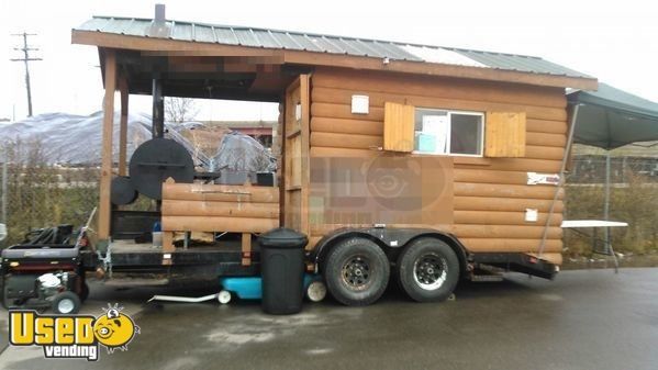 2013 - 8' x 18' BBQ Concession Trailer with Porch