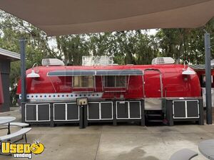 Vintage - 1975 8.5' x 28' Airstream Kitchen Food Concession Trailer with Fire Suppression
