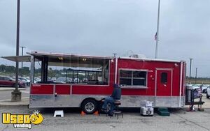 2018 Freedom 40' BBQ Trailer w/ Porch &  Separate Custom Southern Pride Smoker Trailer