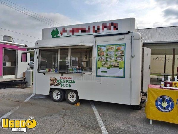 8' x 16' FibreCore F350 Food Concession Trailer with a 2003 Ford F350 Box Truck