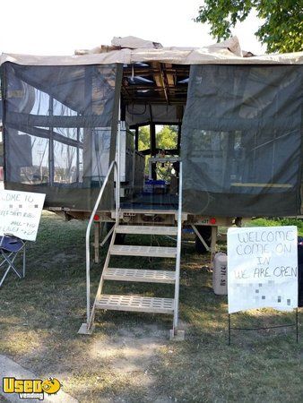 Ready to Serve 16' Army Field Mobile Kitchen Concession Trailer