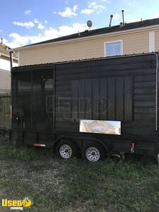 Used Barbecue Concession Trailer with Porch / Mobile BBQ Business