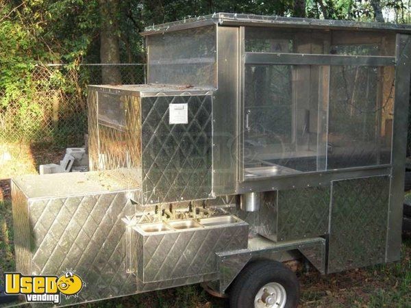 10' x 6' x 4'Deluxe Hot Dog / Taco / Food Vending Cart