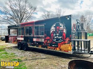 Loaded - 2025 8' x 28'  Kitchen Food Concession Trailer with Pro Fire System