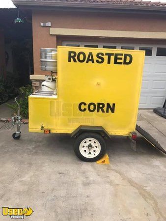 Used Corn Roaster /Baked Potatoes Roasting Trailer Good Condition