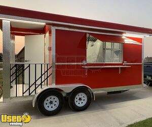 BRAND NEW 2020 - 8' x 16' Food Concession Trailer/All Stainless Steel Commercial Mobile Kitchen