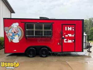 2025 8.5' x 18' Quality Cargo Kitchen Food Concession Trailer with Fire Suppression