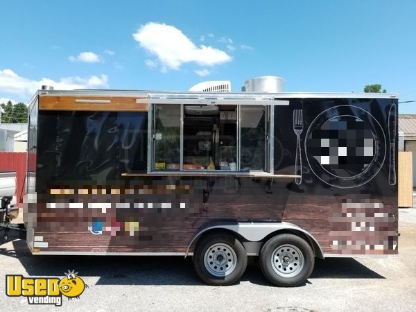2018-7' x 16' Lark Food Concession Trailer Mobile Kitchen