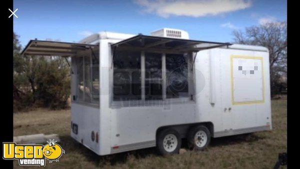 Ready to Equip 2007 Wells Cargo 7' x 16' Food Concession Trailer