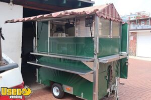 2004 - 4' x 8 Enclosed Cart Street Food Concession Trailer w/ Built Emission Generator