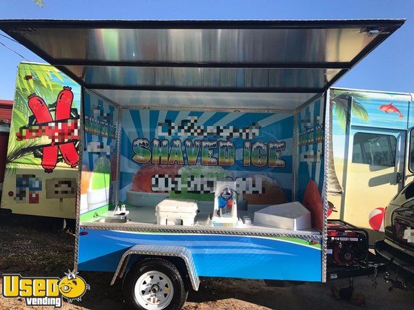 2017 - 5.5' x 11' Shaved Ice Concession Trailer