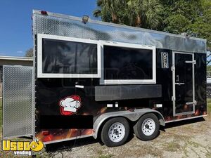 Like New - 2024 7' x 17' Continental Cargo Kitchen Food Trailer | Concession Trailer