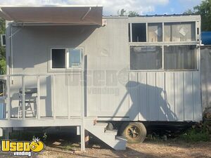 8' x 16' Barbecue Concession Trailer with Porch / Used Mobile BBQ Unit