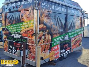 Schantz 8' x 14' Mobile Kitchen Food Trailer with Pro-Fire Suppression System