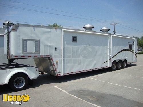 Fully Loaded 2018 38' Commercial Mobile Kitchen Food Concession Trailer