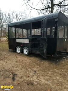 Like New BBQ Pit/ 18' Mobile Barbecue Concession Trailer with Smoker