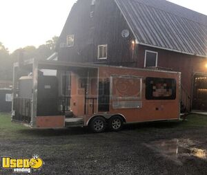 2017 8.5' x 28' Barbecue Concession Trailer with 10' Porch / Mobile BBQ Rig