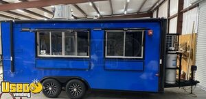 2024 - 8.5' x 18' Kitchen Food Concession Trailer with Pro Fire System