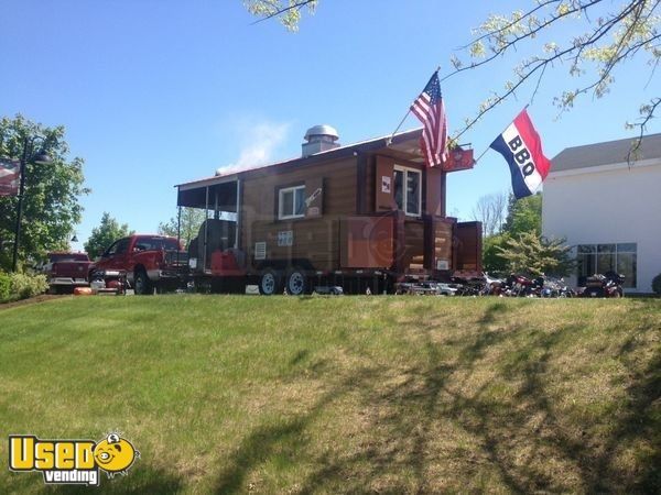 2004 7' x 27' BBQ Trailer