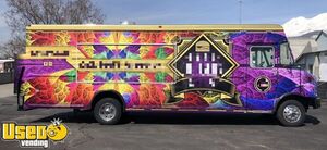 Turnkey Business -Low Engine Miles 2003 Freightliner MT55 Diesel Food Truck with Fire Suppression