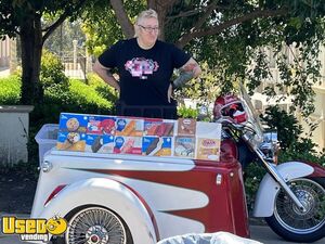 2007 Honda Shadow Aero Ice Cream Sidecar Bike / Unique Ice Cream Motorcycle