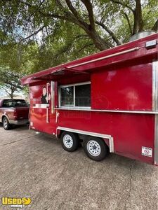 Well Equipped - 7' x 14' Kitchen Food Concession Trailer with Fire Suppression System