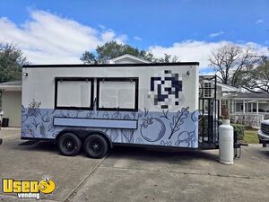 18' Kitchen Food Concession Trailer with Fire Suppression System