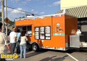 2022 8.5' x 20' Kitchen Food Concession Trailer with Pro Fire System